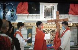 Masih Pandemi Covid-19, Misa Jumat Agung di Gereja HKTY Ganjuran Bantul Digelar Terbatas