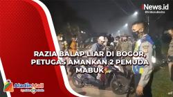 Razia Balap Liar di Bogor, Petugas Amankan 2 Pemuda Mabuk