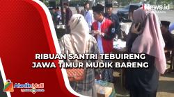 Ribuan Santri Tebuireng Jawa Timur Mudik Bareng