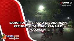 Video Sahur on the Road Dibubarkan, Petugas Sita Anak Panah di Makassar
