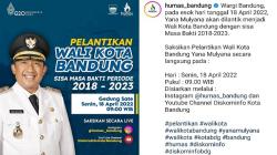 Yana Mulyana Dilantik Jadi Wali Kota Bandung Definitif Hari Ini, Disiarkan Langsung di Instagram<
