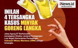Infografis Inilah 4 Tersangka Kasus Minyak Goreng Langka