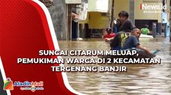 Sungai Citarum Meluap, Pemukiman Warga di 2 Kecamatan Tergenang Banjir<