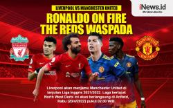 Infografis Liverpool Vs Man United: Ronaldo On Fire, The Reds Waspada