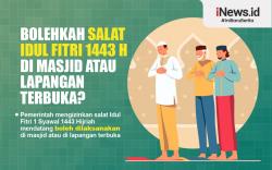 Infografis Pemerintah Izinkan Salat Idul Fitri di Masjid atau Lapangan Terbuka