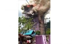 Gegara Anak Main Korek Gas, Sarang Burung Walet Ludes Terbakar