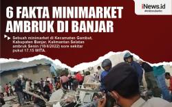 Infografis 6 Fakta Minimarket Ambruk di Banjar, 4 Orang Tewas dan 9 Selamat