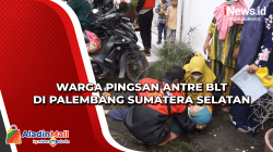 Warga Pingsan Antre BLT di Palembang Sumatera Selatan