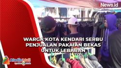 Warga Kota Kendari Serbu Penjualan Pakaian Bekas untuk Lebaran