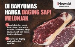 Infografis di Banyumas Harga Daging Sapi Melonjak