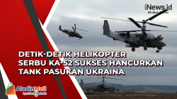 Detik-Detik Helikopter Serbu KA-52 Sukses Hancurkan Tank Pasukan Ukraina