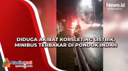 Diduga akibat Korsleting Listrik, Minibus Terbakar di Pondok Indah