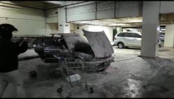 BMW Terbakar Hebat di Basement Pusat Perbalanjaan Kota Bandung, Pengunjung Panik<