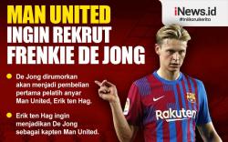Infografis Frenkie de Jong Masuk Daftar Belanja Manchester United