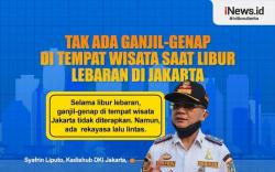 Infografis Tak Ada Ganjil Genap di Tempat Wisata saat Libur Lebaran