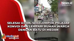 Selesai Ujian, Sekelompok Pelajar Konvoi dan Lempari Rumah Warga dengan Batu di Medan