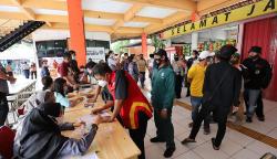 BNN Periksa Urine Sopir Bus yang Membawa Pemudik