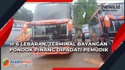 H-6 Lebaran, Terminal Bayangan Pondok Pinang Dipadati Pemudik