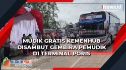 Mudik Gratis Kemenhub Disambut Gembira Pemudik di Terminal Poris