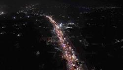 Simpang Jomin Karawang Padat H-3 Lebaran, Kemacetan Tak Terhindarkan