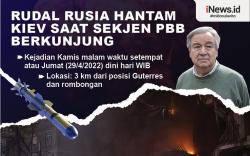 Infografis Rudal Rusia Hantam Kiev saat Sekjen PBB Berkunjung