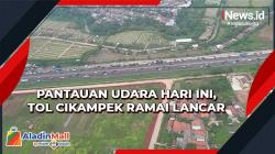Pantauan Udara Hari Ini, Tol Cikampek Ramai Lancar