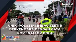 Unik! Polisi Ini Imbau Tertib Berkendara dengan Gaya Komentator Bola di Pantura