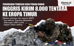 Infografis Pengerahan Terbesar sejak Perang Dingin, Inggris Kirim 8.000 Tentara ke Eropa Timur