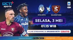 Link Live Streaming Atalanta Vs Salernitana di RCTI+ Dini Hari Nanti