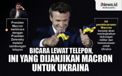 Infografis Emmanuel Macron Janji Tambah Bantuan Senjata untuk Ukraina