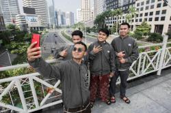Warga Jakarta Menikmati Jalanan Sepi saat Libur Lebaran