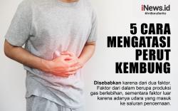Infografis 5 Cara Mengatasi Perut Kembung