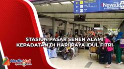 Stasiun Pasar Senen Alami Kepadatan di Hari Raya Idul Fitri