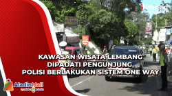 Kawasan Wisata Lembang Dipadati Pengunjung, Polisi Berlakukan Sistem One Way<