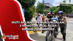Ikuti Aplikasi Penunjuk Jalan, 3 Pemotor Asal Aceh Masuk Tol Amplas