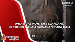 Buat Konten Telanjang di Pohon Kawasan Pura Tabanan Bali, WNA Rusia Dihujat