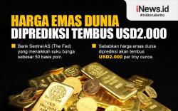Infografis Harga Emas Dunia Diprediksi Tembus 2.000 Dolar AS