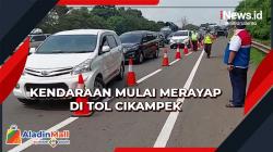 Arus Balik, Kendaraan Mulai Merayap di Tol Cikampek