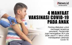 Infografis 4 Manfaat Penting Vaksinasi Covid-19 pada Anak