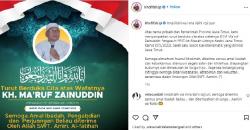 Kabar Duka, Pengasuh Ponpes Ar Risalah Lirboyo KH Ma'ruf Zainuddin Meninggal Dunia