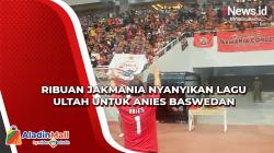 Ribuan Jakmania Nyanyikan Lagu Ultah untuk Anies Baswedan di JIS