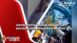 Video Detik-Detik Seluncuran Waterpark Kenjeran Roboh, Pengunjung Berjatuhan