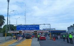 Arus Balik di Tol Medan-Tebing Tinggi Terpantau Ramai Lancar