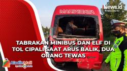 Video Tabrakan Minibus dan Elf di Tol Cipali saat Arus Balik, Dua Orang Tewas<