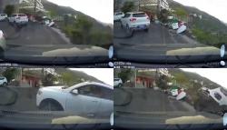 Viral Video Detik-Detik Mobil Jatuh ke Jurang, Diduga Pengemudi Salah Pindahkan Gigi Mundur