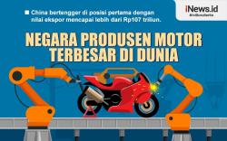 Infografis Negara Produsen Motor Terbesar di Dunia, Indonesia di Urutan 9