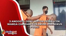 Tiga Anggota Geng Motor Pembacok Warga Ciandam Sukabumi Diringkus Polisi