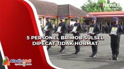 Terjerat Narkoba dan Penipuan, 5 Personel Brimob Sulsel Dipecat Tidak Hormat