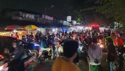  Pasar Ciputat Terbakar, Lalin Macet akibat Pengendara Menonton di Pinggir Jalan