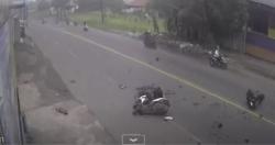 Tabrakan Maut 3 Pemotor di Serang Banten, 1 Tewas 2 Kritis